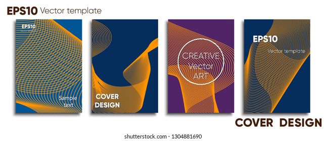 Creative colored cover. Cover design. Cool background.