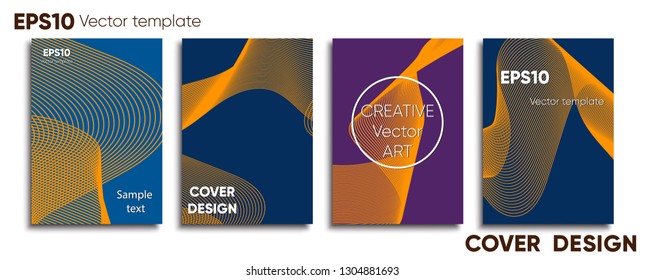 Creative colored cover. Cover design. Cool background.