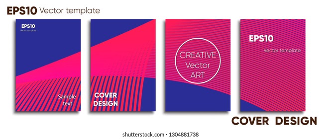 Creative colored cover. Cover design. Cool background.