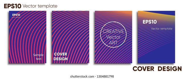 Creative colored cover. Cover design. Cool background.