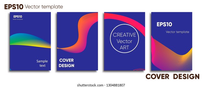 Creative colored cover. Cover design. Cool background.