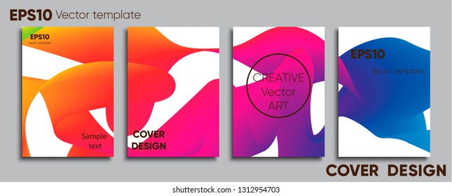 Creative colored cover. Cover design. Cool background.