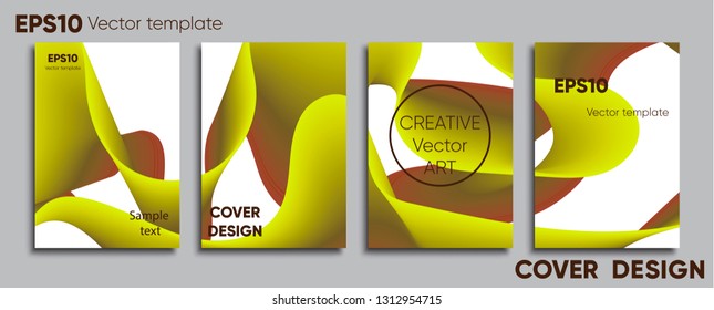 Creative colored cover. Cover design. Cool background.