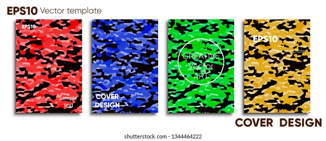 Creative colored cover. Cover design. Cool background.