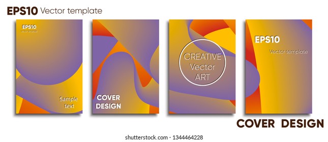 Creative colored cover. Cover design. Cool background.
