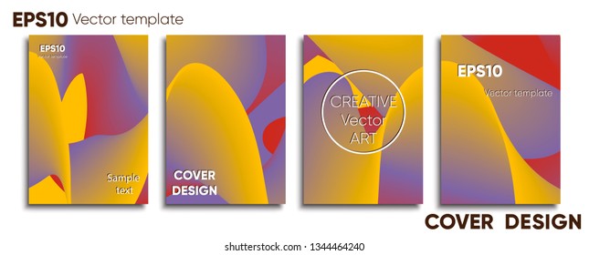 Creative colored cover. Cover design. Cool background.