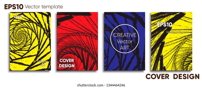 Creative colored cover. Cover design. Cool background.