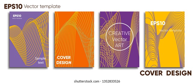 Creative colored cover. Cover design. Cool background.