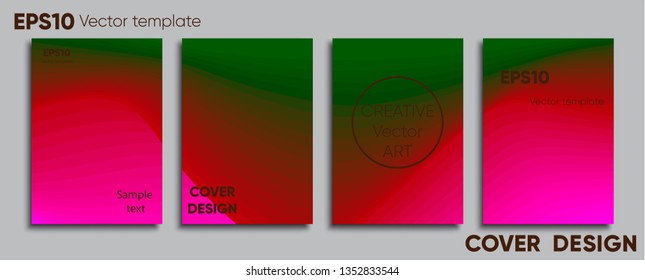 Creative colored cover. Cover design. Cool background.