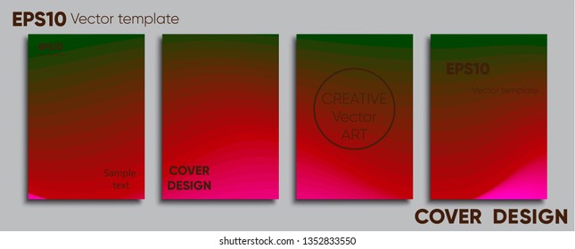 Creative colored cover. Cover design. Cool background.