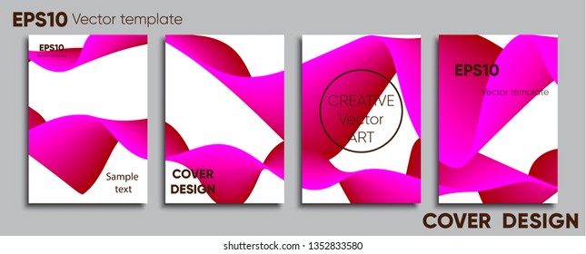 Creative colored cover. Cover design. Cool background.