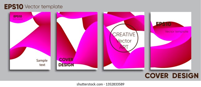 Creative colored cover. Cover design. Cool background.