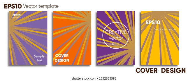 Creative colored cover. Cover design. Cool background.