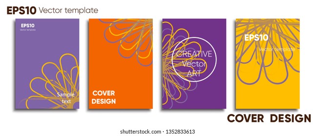 Creative colored cover. Cover design. Cool background.
