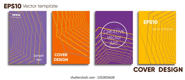 Creative colored cover. Cover design. Cool background.