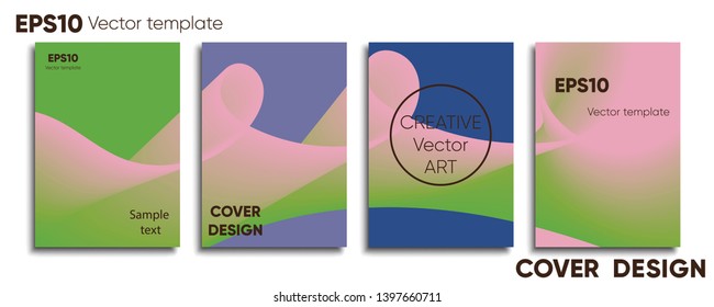 Creative colored cover. Cover design. Cool background.
