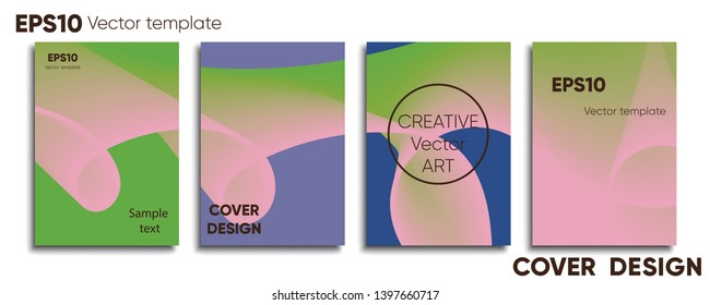 Creative colored cover. Cover design. Cool background.
