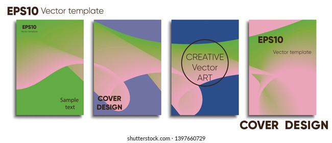 Creative colored cover. Cover design. Cool background.