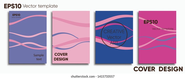 Creative colored cover. Cover design. Cool background.