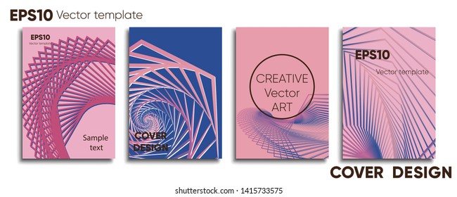 Creative colored cover. Cover design. Cool background.