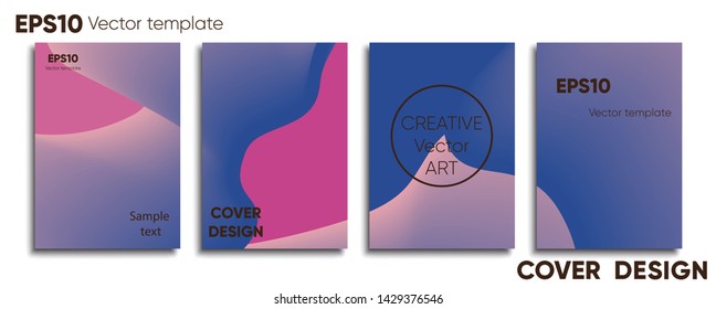 Creative colored cover. Cover design. Cool background.