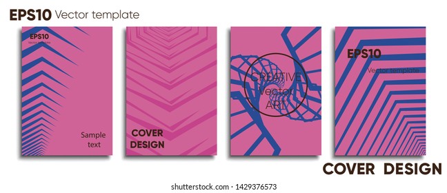 Creative colored cover. Cover design. Cool background.
