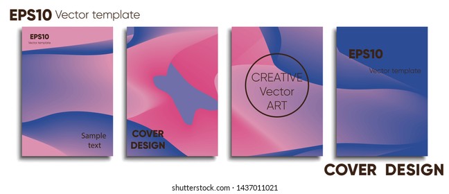 Creative colored cover. Cover design. Cool background.