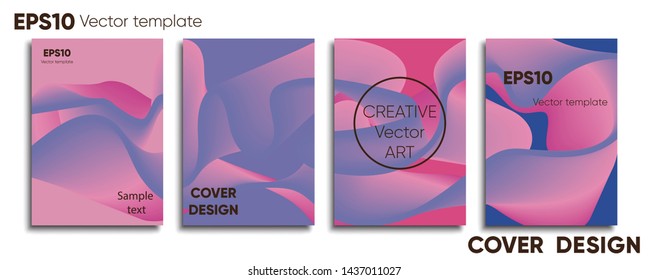 Creative colored cover. Cover design. Cool background.