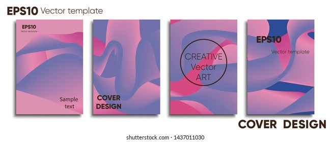 Creative colored cover. Cover design. Cool background.