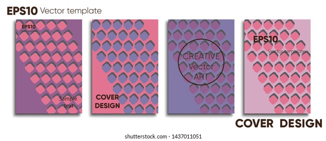 Creative colored cover. Cover design. Cool background.