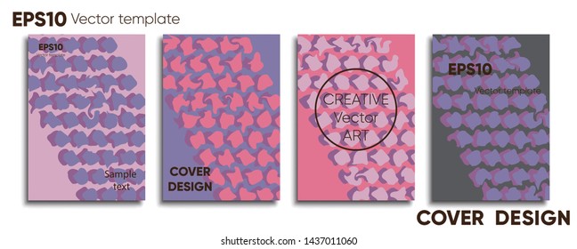 Creative colored cover. Cover design. Cool background.