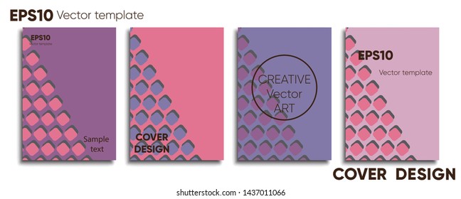 Creative colored cover. Cover design. Cool background.