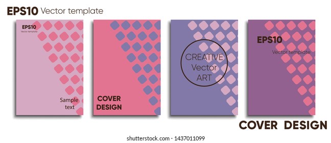 Creative colored cover. Cover design. Cool background.