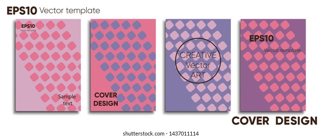 Creative colored cover. Cover design. Cool background.