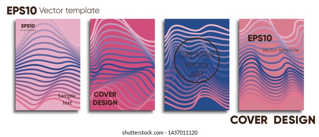 Creative colored cover. Cover design. Cool background.