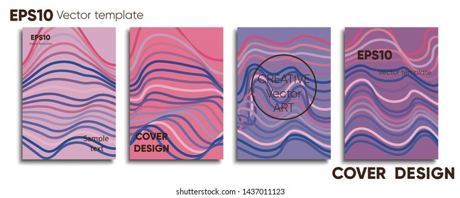 Creative colored cover. Cover design. Cool background.