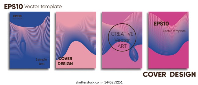 Creative colored cover. Cover design. Cool background.