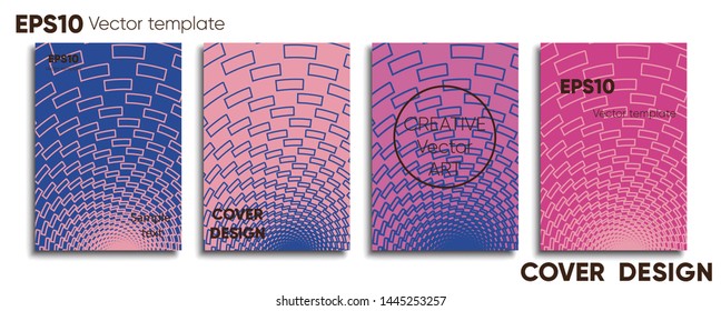 Creative colored cover. Cover design. Cool background.