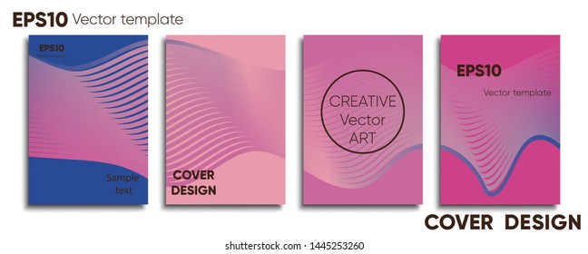Creative colored cover. Cover design. Cool background.