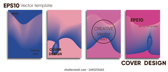 Creative colored cover. Cover design. Cool background.