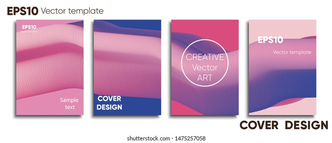 Creative colored cover. Cover design. Cool background.