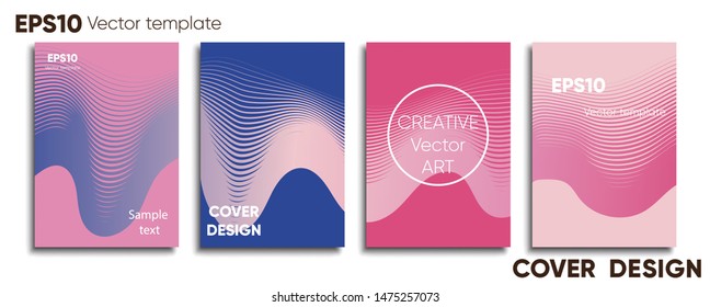 Creative colored cover. Cover design. Cool background.