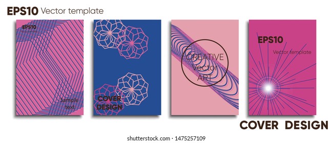 Creative colored cover. Cover design. Cool background.