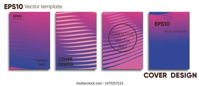 Creative colored cover. Cover design. Cool background.