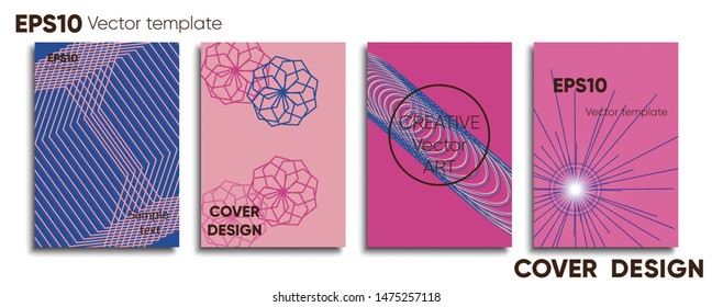 Creative colored cover. Cover design. Cool background.