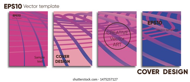 Creative colored cover. Cover design. Cool background.