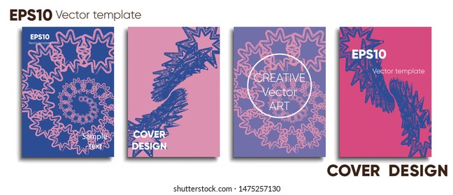 Creative colored cover. Cover design. Cool background.