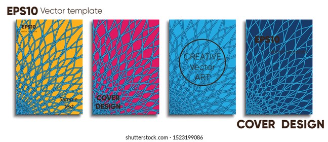 Creative colored cover. Cover design. Cool background.