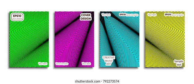 Creative colored cover. Neon design.