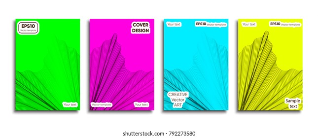 Creative colored cover. Neon design.